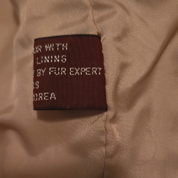 Women's Tan Rabbit Fur Jacket - Picture 5 of 6